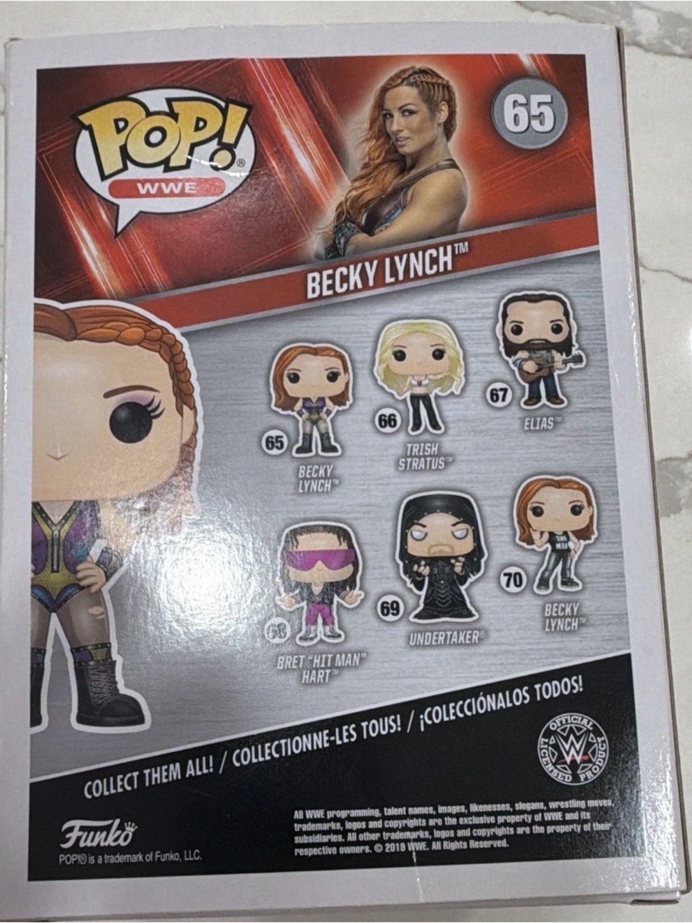 Funko Pop! WWE Becky Lynch #65 Vinyl Figure Boxed 2019 Cert W19422691 - Picture 4 of 8
